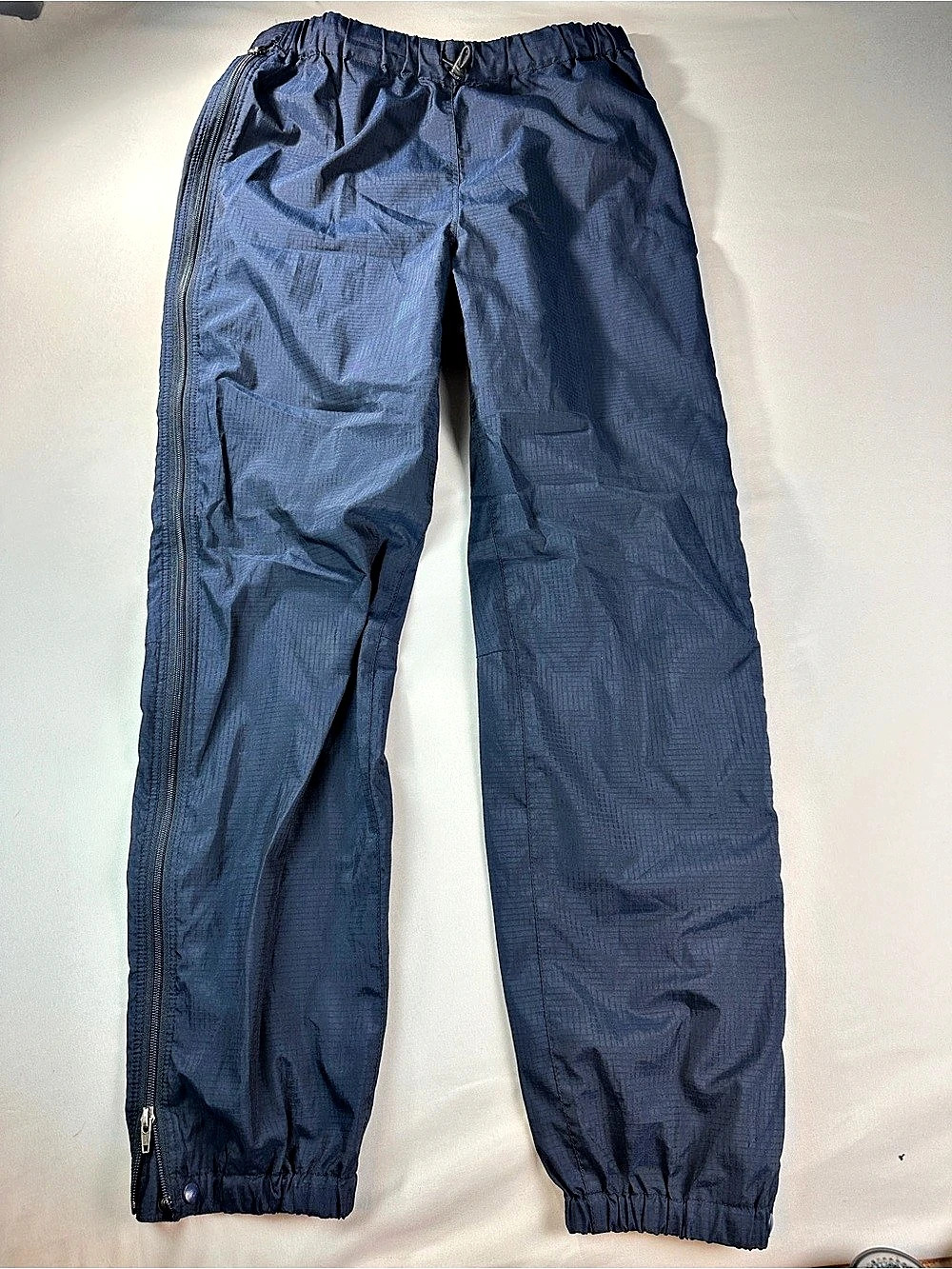 Patagonia Torrentshell Rain Pants Navy Blue Nylon Medium full zip waterproof
